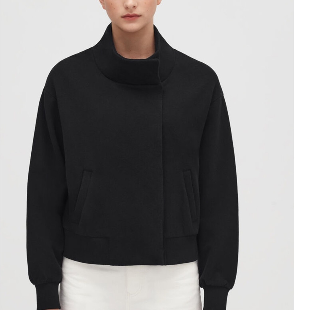 CUYANA Fleece Funnel Neck Jacket XS